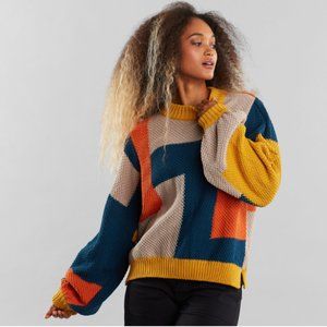 Dedicated Rutbo Block Multi-colour Sweater, Size M